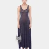 Ausgestelltes Strickkleid mit Hotfix-Details