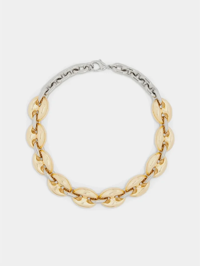 Acht klobige Gold-/Silberkette Acht klobige Gold-/Silberkette