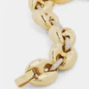 Acht klobige zweifarbige Armbänder