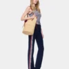 Ausgestellte Hose aus Frottee-Jersey