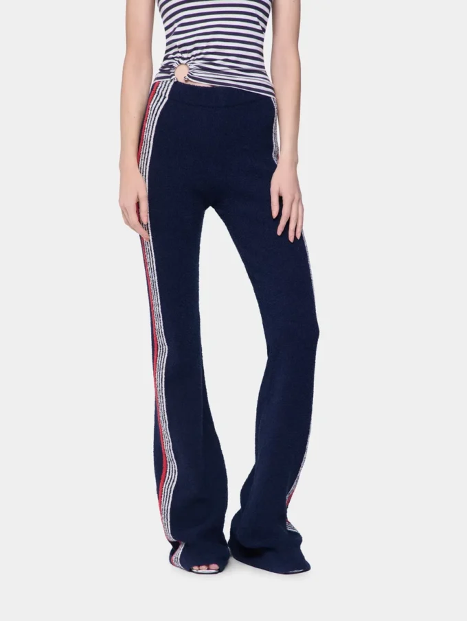 Ausgestellte Hose aus Frottee-Jersey
