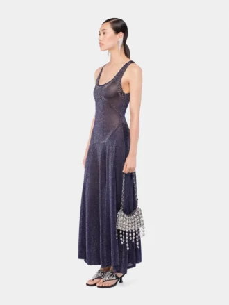 Ausgestelltes Strickkleid mit Hotfix-Details