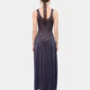 Ausgestelltes Strickkleid mit Hotfix-Details