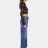 Baggy-Jeans aus dunkel gewaschenem Denim