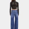 Baggy-Jeans aus dunkel gewaschenem Denim