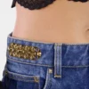 Baggy-Jeans aus dunkel gewaschenem Denim