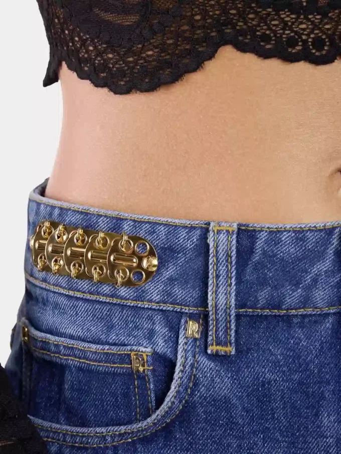 Baggy-Jeans aus dunkel gewaschenem Denim