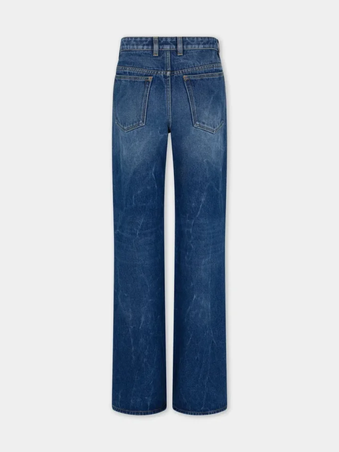 Baggy-Jeans aus dunkel gewaschenem Denim