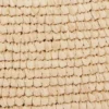 Beigefarbene Raffia-Tasche mit Logo
