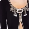 Bestickte Strickjacke