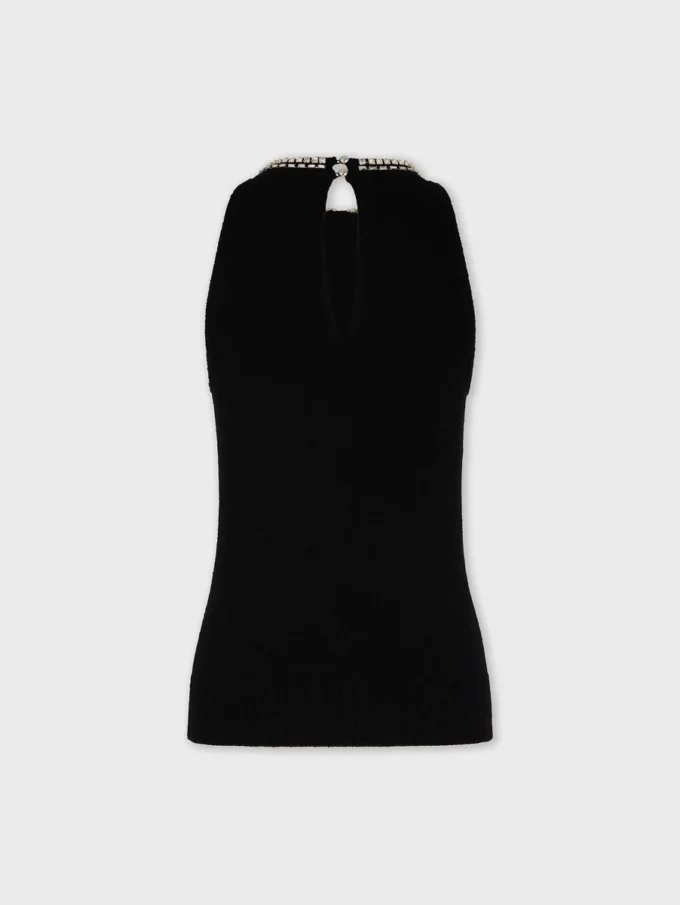 Besticktes Strickoberteil