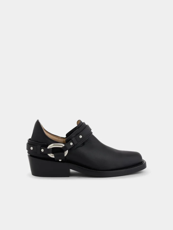 Biker-Stiefeletten aus Leder