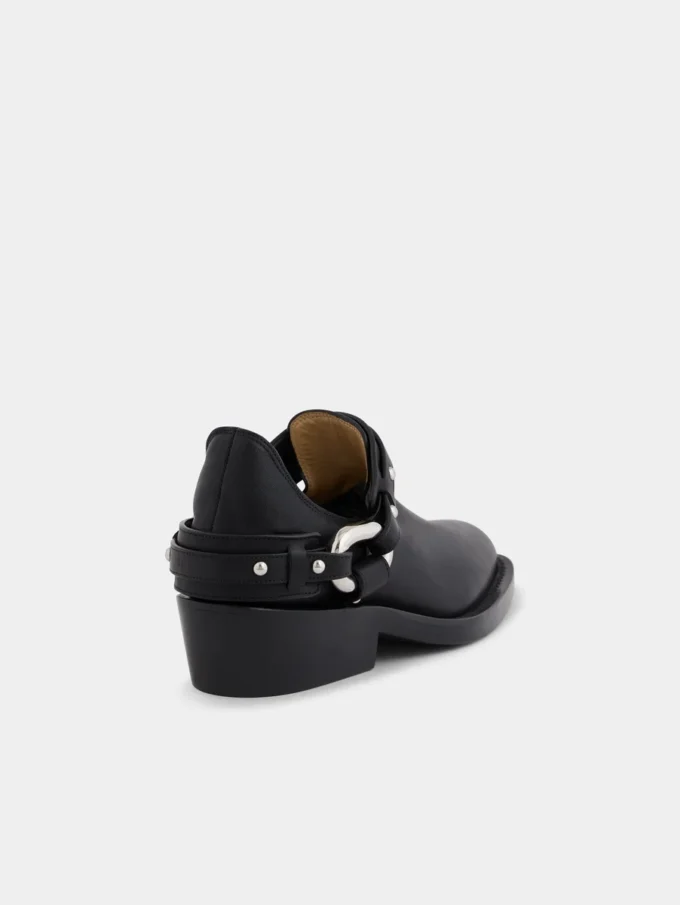 Biker-Stiefeletten aus Leder
