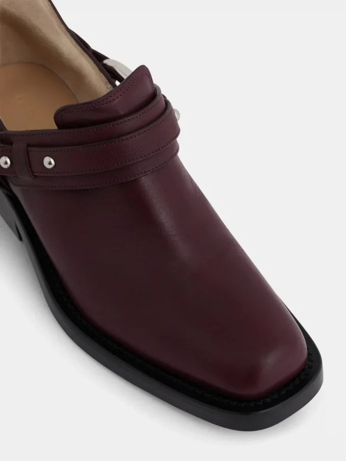 Biker-Stiefeletten aus Leder