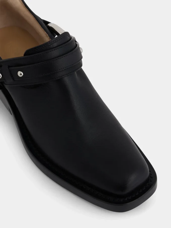 Biker-Stiefeletten aus Leder