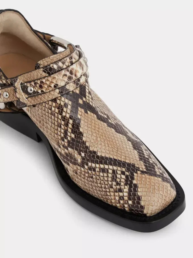 Biker-Stiefeletten aus Leder