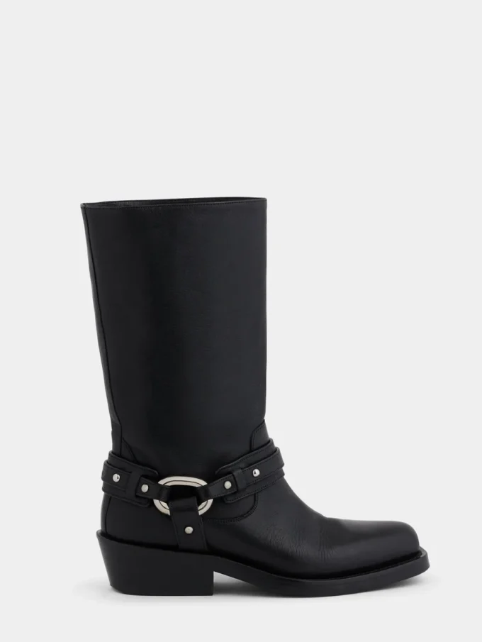 Bikerstiefel aus Leder