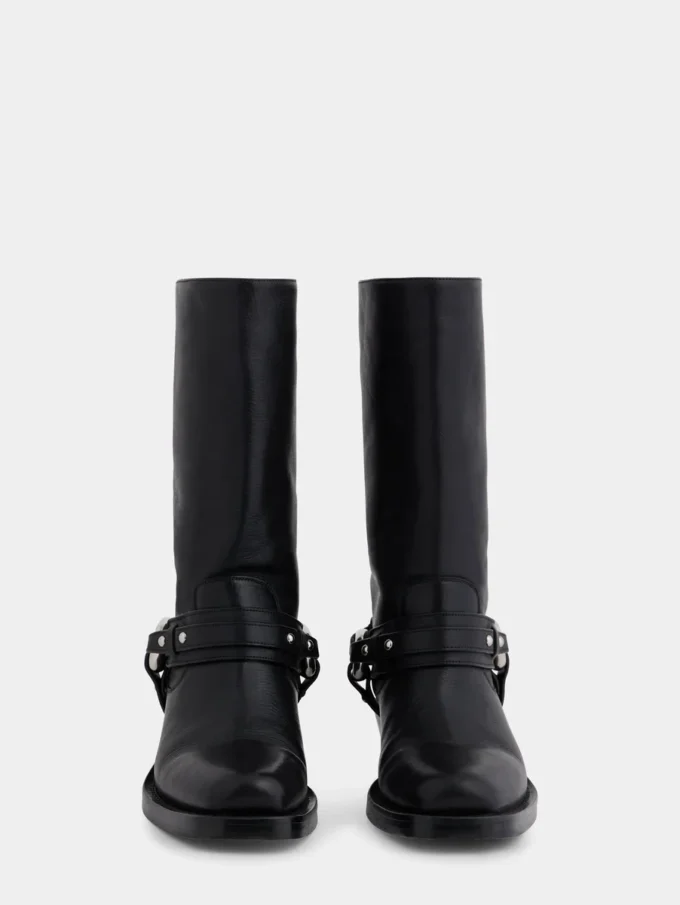 Bikerstiefel aus Leder