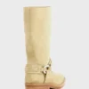Bikerstiefel aus Leder