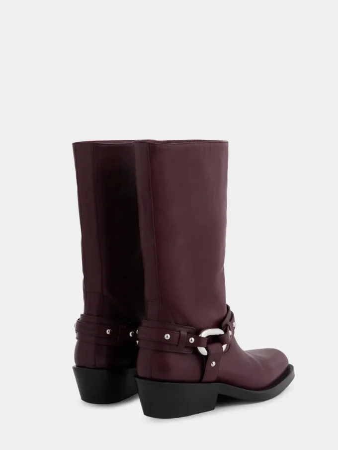 Bikerstiefel aus Leder