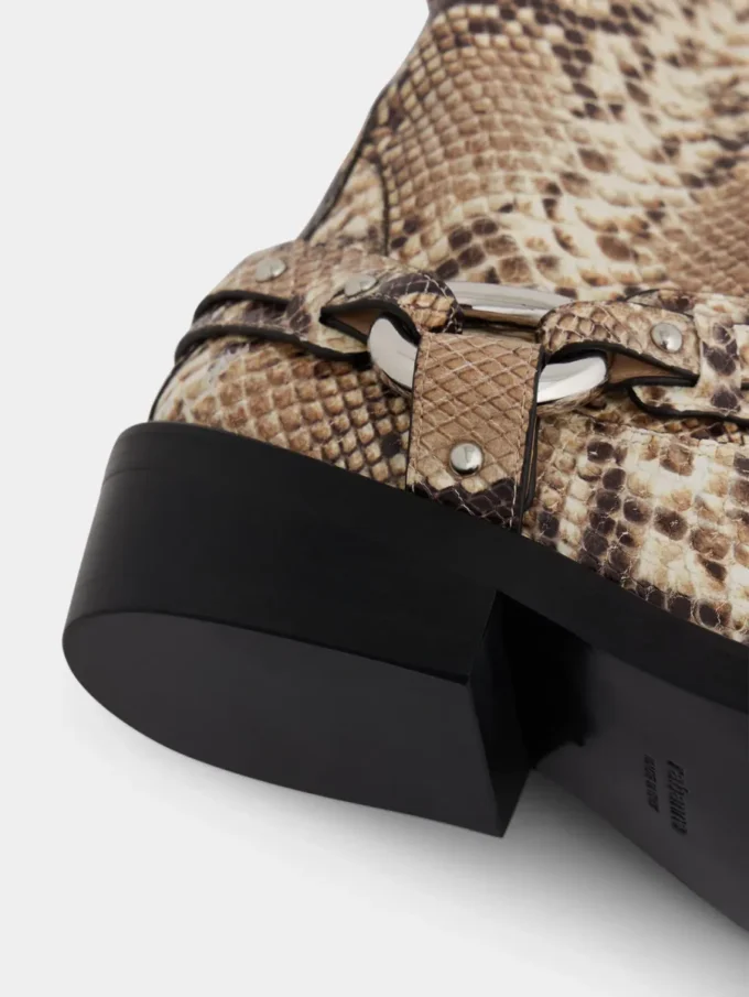 Bikerstiefel aus Leder