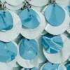 Blaue Nano-Tasche mit Glitzer
