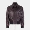 Bomberjacke aus Leder