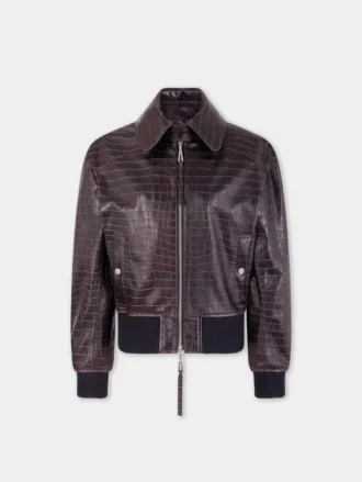 Bomberjacke aus Leder