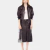 Bomberjacke aus Leder
