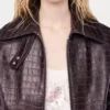 Bomberjacke aus Leder