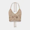 Bralette aus Häkelstoff