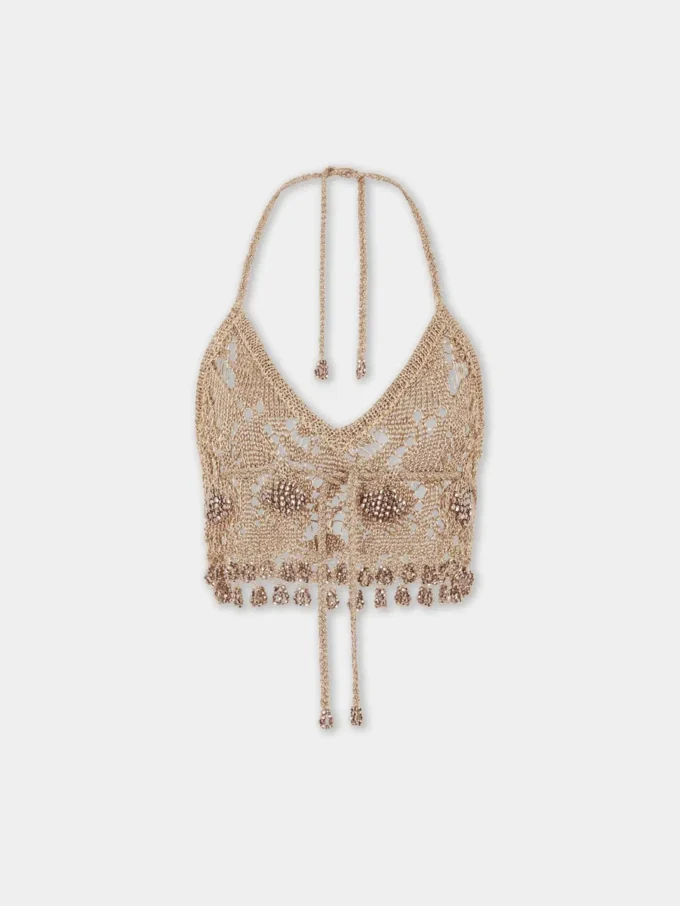 Bralette aus Häkelstoff