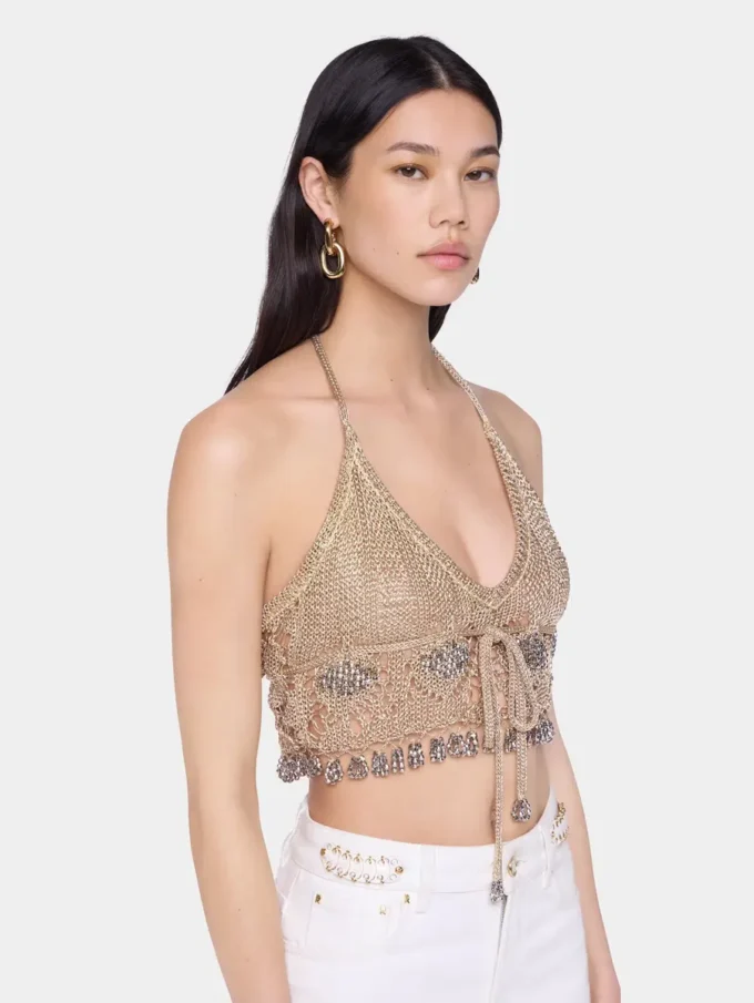 Bralette aus Häkelstoff