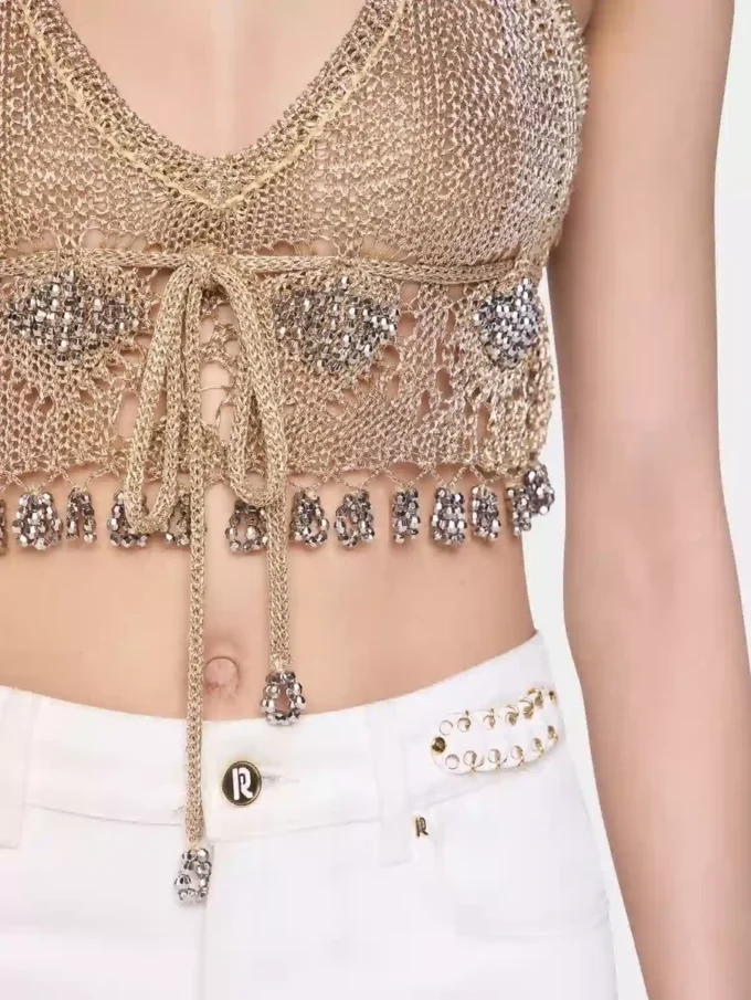 Bralette aus Häkelstoff