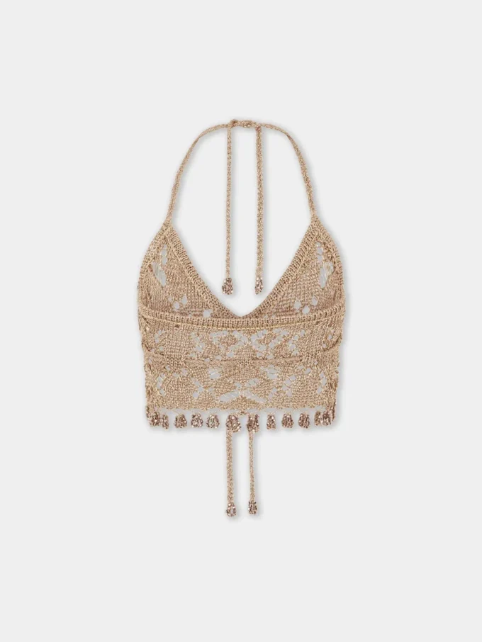 Bralette aus Häkelstoff