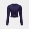 Crop-Top mit Piercing-Detail