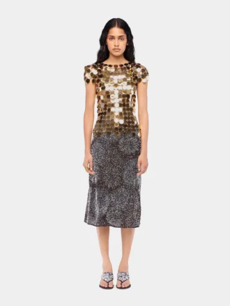 Das goldene Sparkle Disc Top