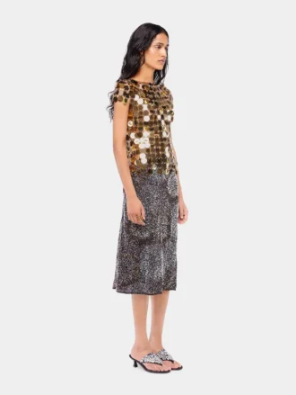 Das goldene Sparkle Disc Top