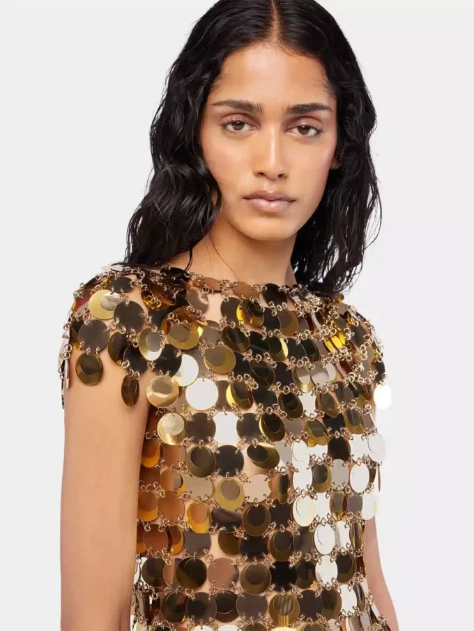 Das goldene Sparkle Disc Top Das goldene Sparkle Disc Top
