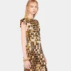 Das ikonische goldene Sparkle-Disc-Kleid Das ikonische goldene Sparkle-Disc-Kleid