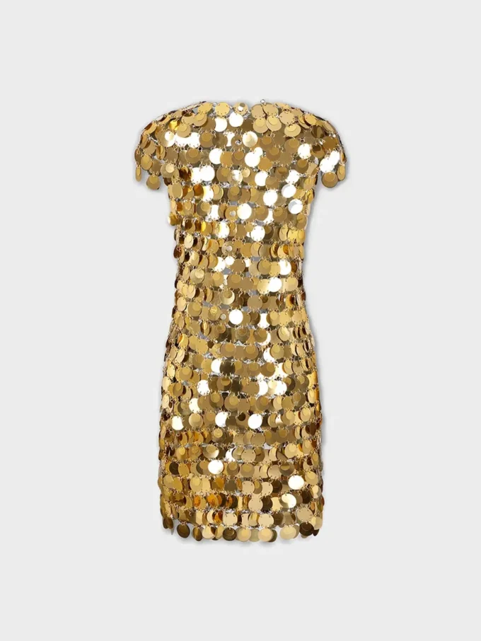 Das ikonische goldene Sparkle-Disc-Kleid Das ikonische goldene Sparkle-Disc-Kleid
