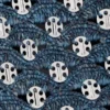 Denimblaue Tragetasche aus Raffia