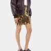 Der Rock mit goldenen Glitzerscheiben Der Rock mit goldenen Glitzerscheiben