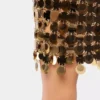 Der Rock mit goldenen Glitzerscheiben Der Rock mit goldenen Glitzerscheiben