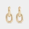 Doppelte XL Link Ohrringe in Gold Doppelte XL Link Ohrringe in Gold