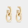 Doppelte XL Link Ohrringe in Gold Doppelte XL Link Ohrringe in Gold