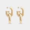 Doppelte XL Link Ohrringe in Gold Doppelte XL Link Ohrringe in Gold