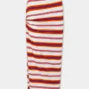 Drapierter langer Rock aus Jersey