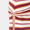 Drapierter langer Rock aus Jersey