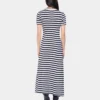 Drapiertes Midikleid aus Wolle